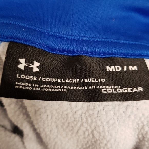 Under Armour ladies loose medium hoodie 2 tone blue - Picture 5 of 5